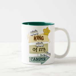 Café Em Dois Tons Caneca de viagem do estilo de vida do campista/rv