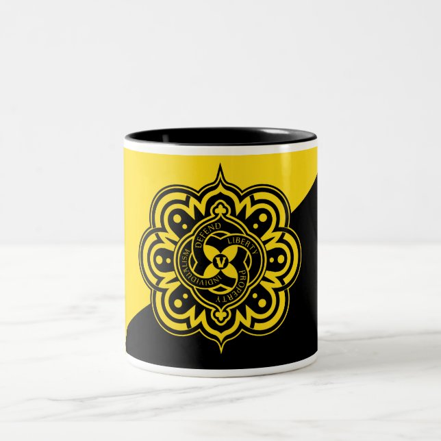 Café Em Dois Tons Caneca de Voluntaryist (Centro)