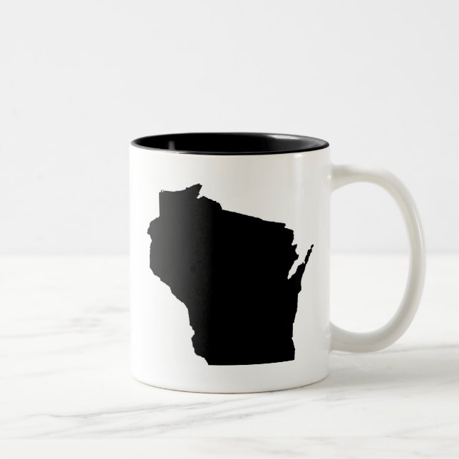 Café Em Dois Tons caneca de Wisconsin Coffie (Direita)