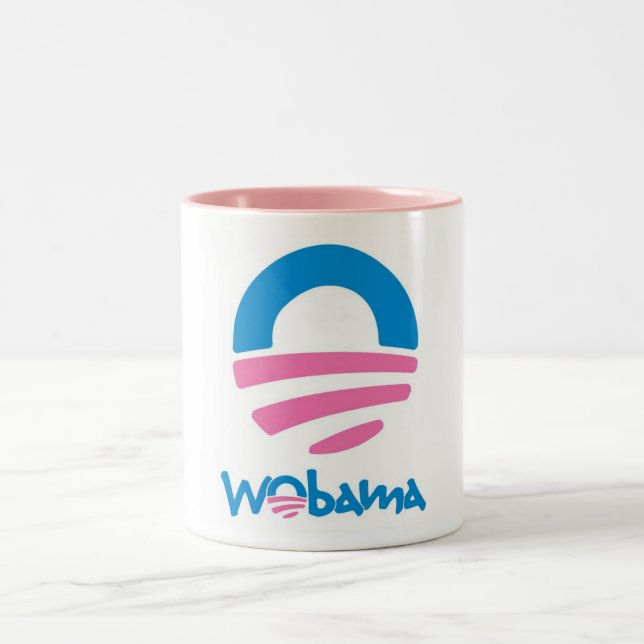 Café Em Dois Tons Caneca de WObama (Centro)
