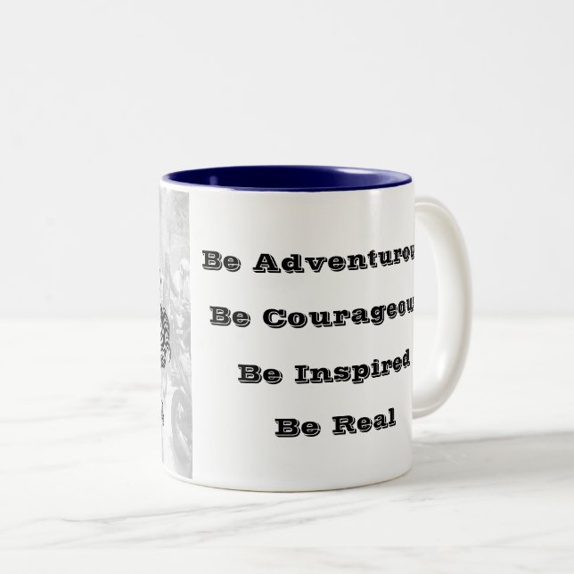 Café Em Dois Tons Caneca de WRWR (Frente Esquerda)