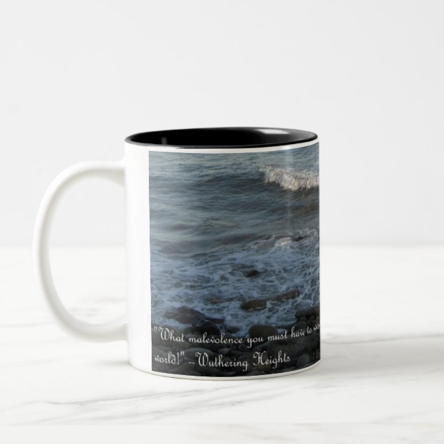 Café Em Dois Tons Caneca de Wuthering Heights (Esquerda)