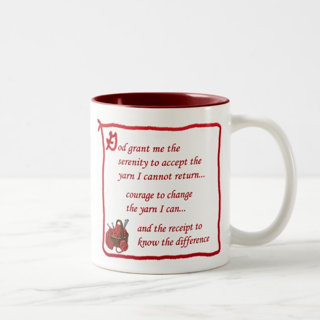 Café Em Dois Tons Caneca de Yarnaholic (Direita)