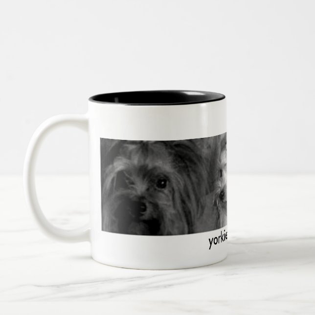 Café Em Dois Tons Caneca de Yorkie (Esquerda)