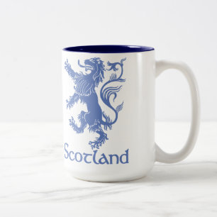 Café Em Dois Tons Caneca desenfreado do leão de Scotland, herança