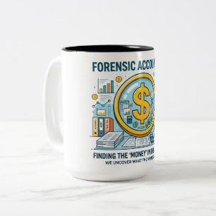 Café Em Dois Tons Caneca Detetive de Fluxo de Caixa para Contador Fo