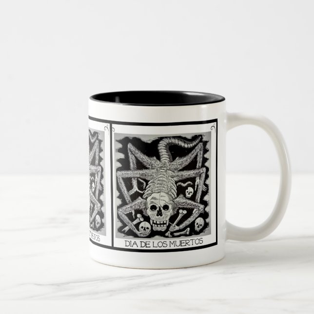 Café Em Dois Tons Caneca Dia De Los Muertos (Direita)