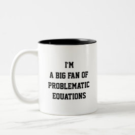 Café Em Dois Tons Caneca Divertida de Matemática – Sou um Grande Fã 