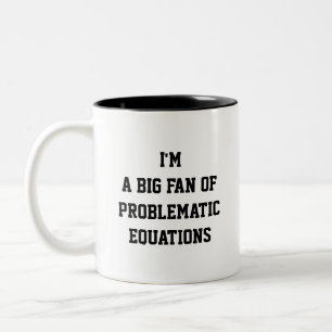 Café Em Dois Tons Caneca Divertida de Matemática – Sou um Grande Fã