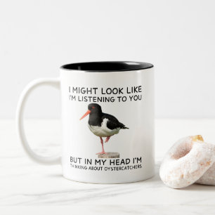 Café Em Dois Tons Caneca Divertida de Ostraceiros Presente para Obse