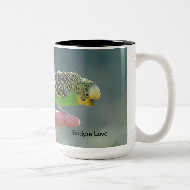 Café Em Dois Tons Caneca do amor de Budgie (Direita)
