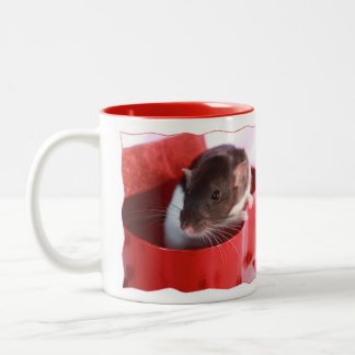 Café Em Dois Tons Caneca do amor de Rattie