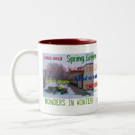 Café Em Dois Tons Caneca do aniversário da pensão de Usonian