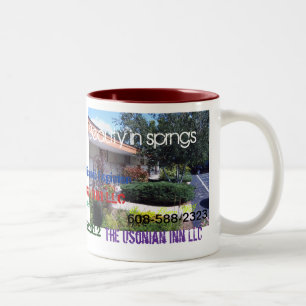 Café Em Dois Tons Caneca do aniversário da pensão de Usonian