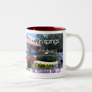 Café Em Dois Tons Caneca do aniversário da pensão de Usonian