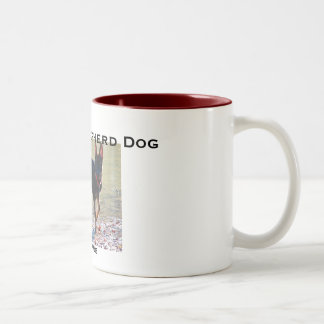 Café Em Dois Tons Caneca do cão de german shepherd
