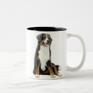 Café Em Dois Tons Caneca do cão de montanha de Bernese
