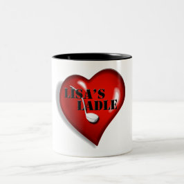 Café Em Dois Tons Caneca do chá da concha de Lisa