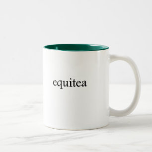 Café Em Dois Tons Caneca do chá de Equitea