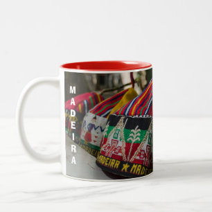Café Em Dois Tons Caneca do chapéu de Madeira