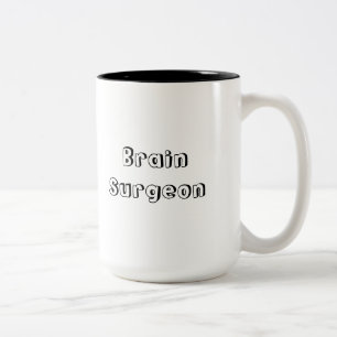 Café Em Dois Tons Caneca do cirurgião de cérebro