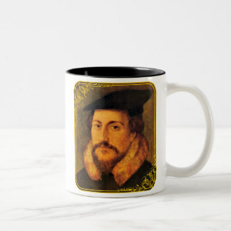 Café Em Dois Tons Caneca do clássico de João Calvino