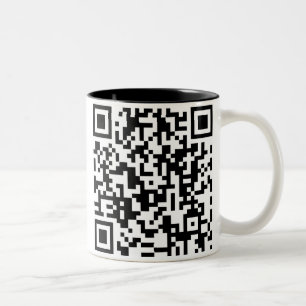 Café Em Dois Tons Caneca do código de QR