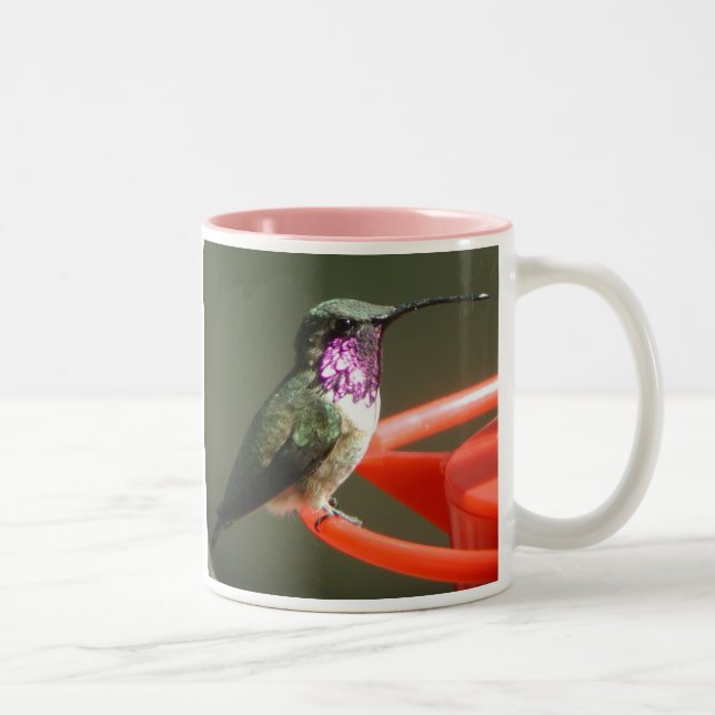 Café Em Dois Tons Caneca do colibri de Lucifer, direito-segurada (Direita)