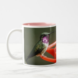 Café Em Dois Tons Caneca do colibri de Lucifer, esquerdo-segurada