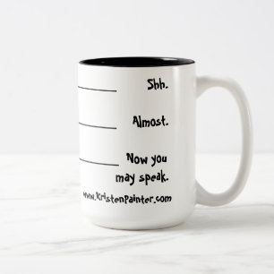 Café Em Dois Tons Caneca do comensal da mamã - níveis de tolerânc