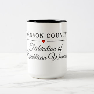 Café Em Dois Tons Caneca do Condado de Johnson FRW