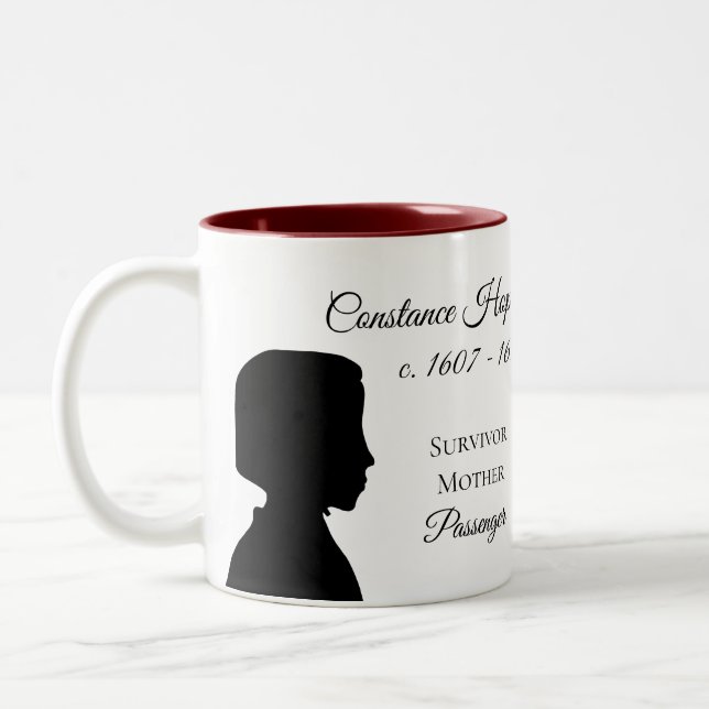 Café Em Dois Tons Caneca do descendente de Constance Hopkins (Esquerda)