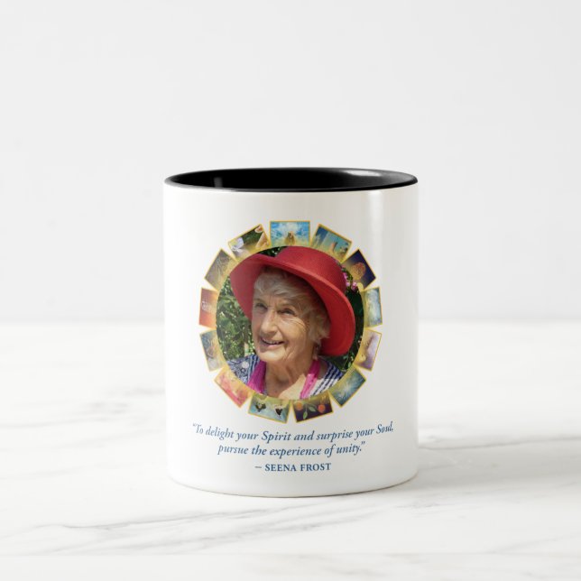 Café Em Dois Tons Caneca do Dois-tom das citações da unidade de (Centro)