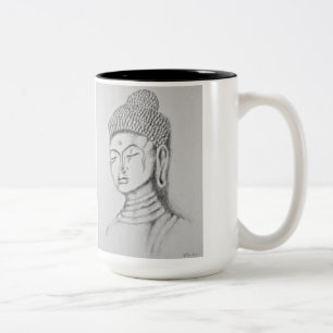 Café Em Dois Tons Caneca do Dois-tom de Buddha/Namaste