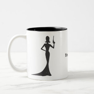 Café Em Dois Tons Caneca do Dois-Tom de Femme Fatale