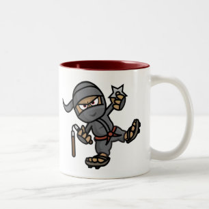 Café Em Dois Tons Caneca do Dois-Tom de Ninja