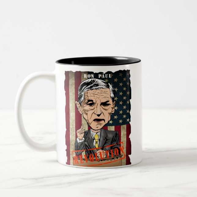 CAFÉ EM DOIS TONS CANECA DO DOIS-TOM DE RON PAUL (Esquerda)