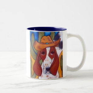 Café Em Dois Tons caneca do Dois-Tom do cão do deserto de
