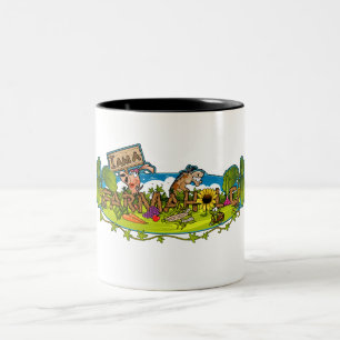 Café Em Dois Tons Caneca do Dois-Tom do logotipo de Farmaholic