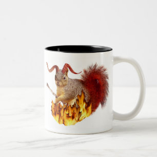 Café Em Dois Tons Caneca do esquilo de Krampus