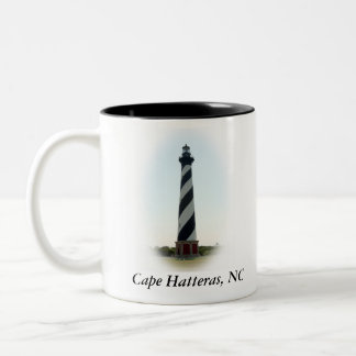 Café Em Dois Tons Caneca do farol de Hatteras