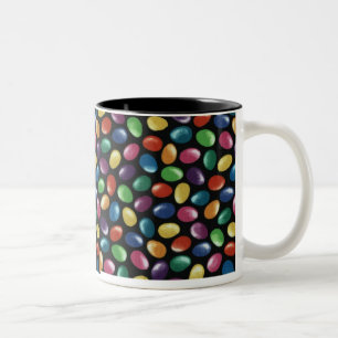 Café Em Dois Tons Caneca do feijão de geléia