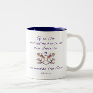 Café Em Dois Tons Caneca do fluxo de Qi