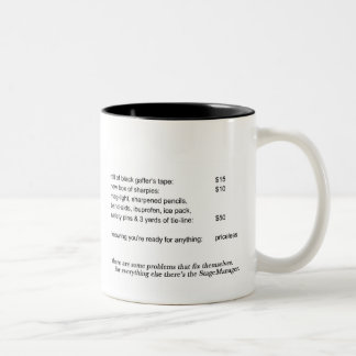 Café Em Dois Tons Caneca do gerente de palco (B/W)