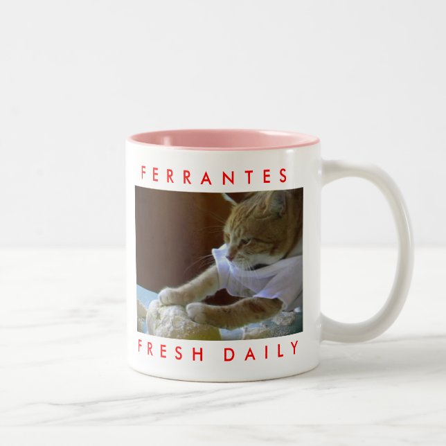 Café Em Dois Tons Caneca do italiano do Spokane de Ferrante (Direita)