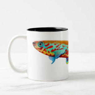 Café Em Dois Tons Caneca do Killifish de Fundulopanchax Gardneri