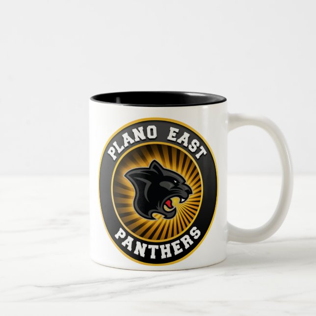Café Em Dois Tons Caneca do leste das panteras de Plano (Direita)