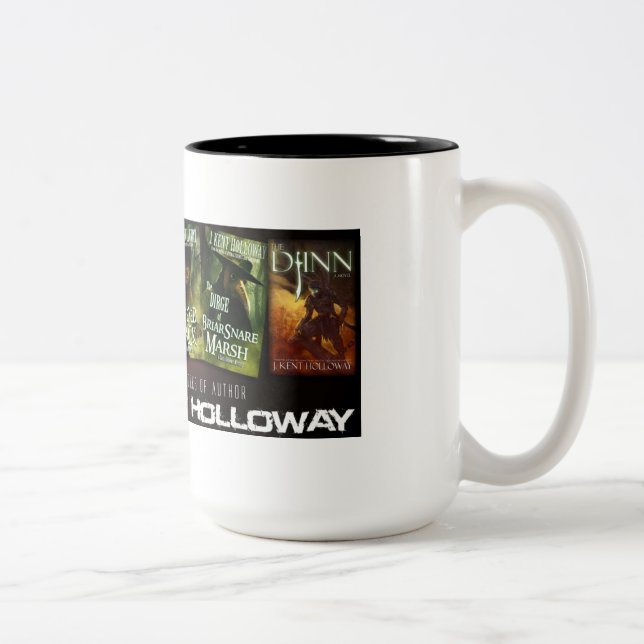 Café Em Dois Tons Caneca do livro de J Kent Holloway (Direita)