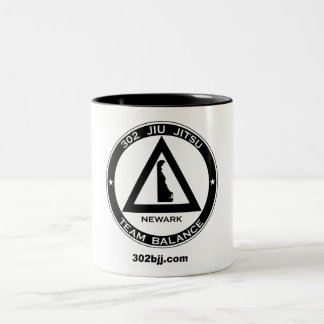 Café Em Dois Tons Caneca do logotipo de 302 Jiu Jitsu