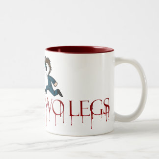 Café Em Dois Tons caneca do logotipo de evilontwolegs.com